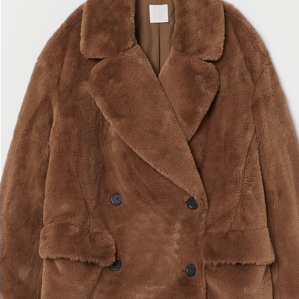 H&M faux fur jacket